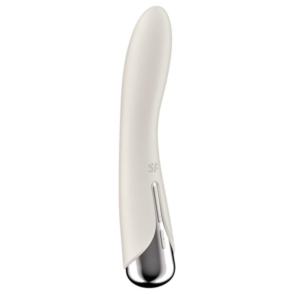 Satisfyer Spinning Vibe 1 - Vibrador G-spot con Cabeza Giratoria (Beige)