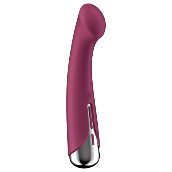 Satisfyer - Vibrador punto G rotatorio - silicona roja