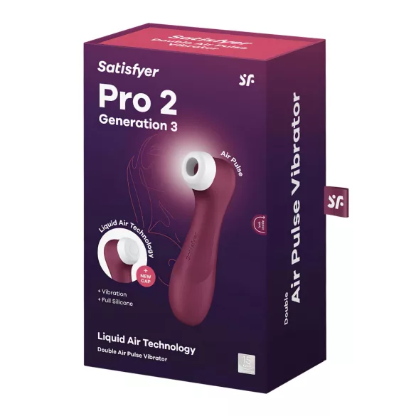 Satisfyer Pro 2 Gen3 - estimulador de clítoris recargable por ondas de aire (rojo)