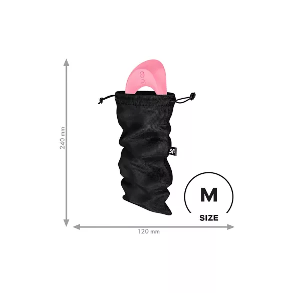 Satisfyer Treasure Bag - bolsa de almacenamiento discreta - mediana (negra)