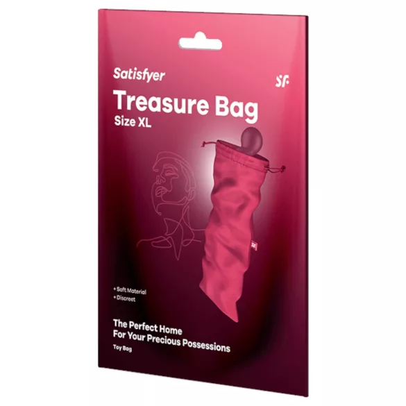 Satisfyer Treasure Bag XL - bolsa discreta para guardar juguetes sexuales (rosa)