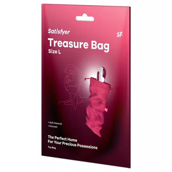 Satisfyer - bolsa de almacenamiento discreta - tamaño grande - rosa