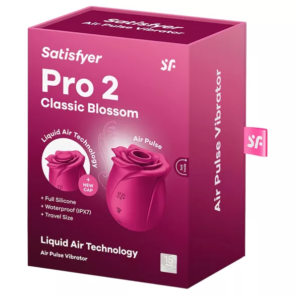 Satisfyer Pro 2 Classic Blossom - succionador de clítoris por ondas - rojo