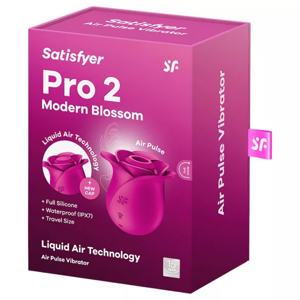 Satisfyer Pro 2 Modern Blossom - estimulador de clítoris por ondas de aire (rosa)
