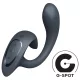 Satisfyer G for Goddess 1 - vibrador de clítoris y punto G (gris)