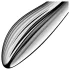 Satisfyer Pure Gravity 1 - dildo acanalado de acero inoxidable - plateado