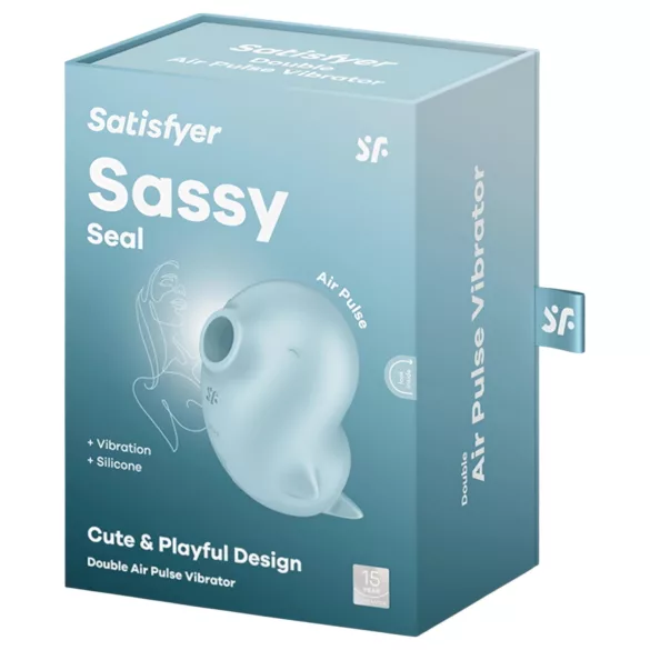 Satisfyer Sassy Seal - succionador de clítoris por ondas de aire - turquesa