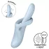 Satisfyer Heat Flex 4 - vibrador con brazo para el clítoris con función de calor (azul)