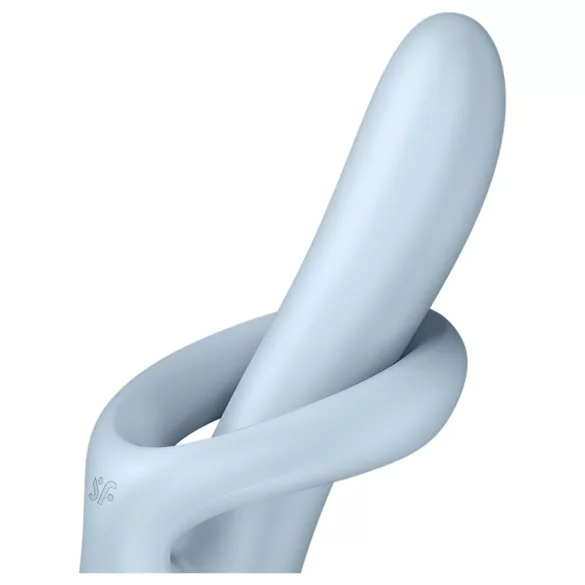 Satisfyer Heat Flex 4 - vibrador con brazo para el clítoris con función de calor (azul)
