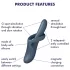 Satisfyer Heat Flex 4 - vibrador con calor para clítoris - silicona gris