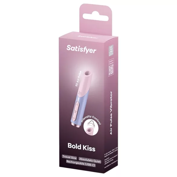 Satisfyer Bold Kiss - succionador vibrador labios - rosa