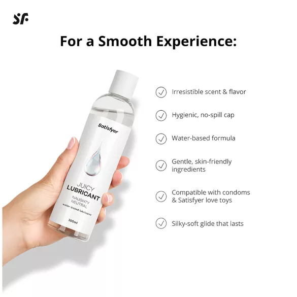 Satisfyer - lubricante íntimo sensible - base agua - 300 ml