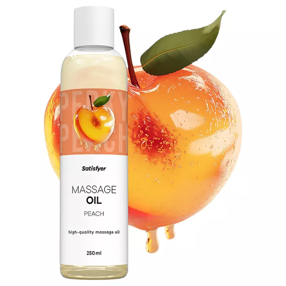 Satisfyer - aceite de masaje aromático - melocotón - 250 ml