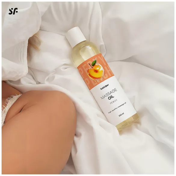 Satisfyer - aceite de masaje aromático - melocotón - 250 ml