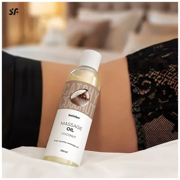 Satisfyer - aceite de masaje corporal - coco - 250ml