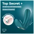 Satisfyer Top Secret+ - vibrador portátil triple estimulación silicona verde