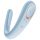 Satisfyer Double Classic - vibrador para parejas (azul)