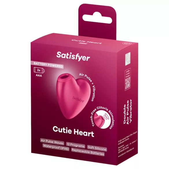 Satisfyer Cutie Heart - estimulador de clítoris por ondas de aire (rosa)