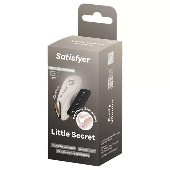 Satisfyer Little Secret - vibrador para bragas - recargable - blanco