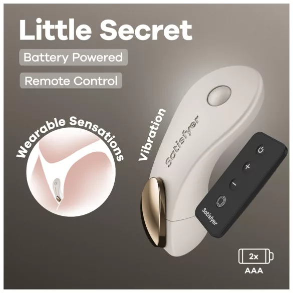 Satisfyer Little Secret - vibrador para bragas - recargable - blanco