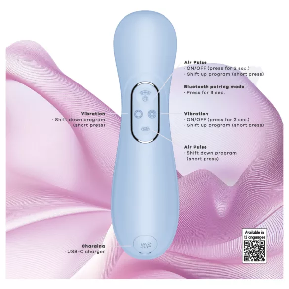 Satisfyer Pro 2 Generación 4 - estimulador de clítoris por ondas de aire (azul)