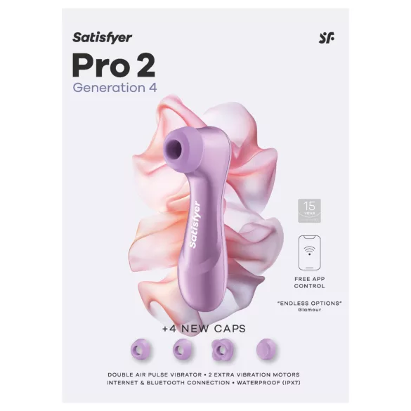 Satisfyer Pro 2 Generación 4 - estimulador de clítoris por ondas de presión (lila)