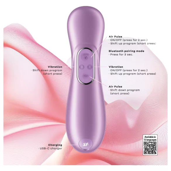 Satisfyer Pro 2 Generación 4 - estimulador de clítoris por ondas de presión (lila)
