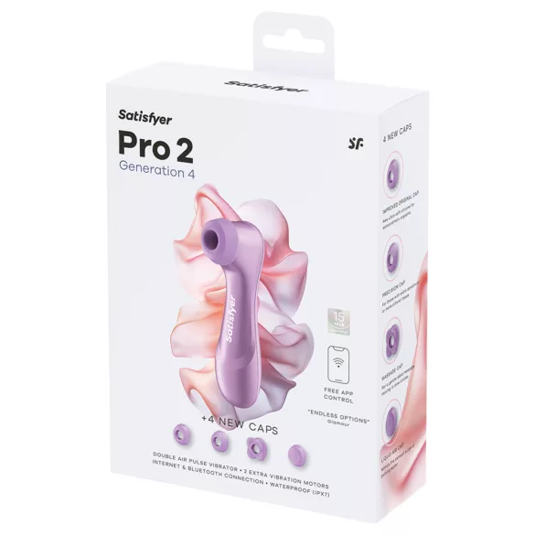 Satisfyer Pro 2 Generación 4 - estimulador de clítoris por ondas de presión (lila)