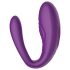 Mrow - Vibrador de pareja recargable, impermeable, 3 motores (púrpura)