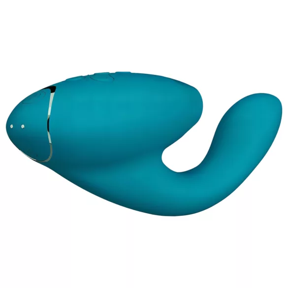 Womanizer Duo 2 - estimulador 2 en 1 punto G y clítoris - silicona verde