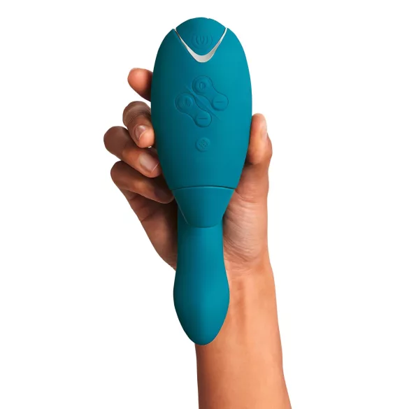 Womanizer Duo 2 - estimulador 2 en 1 punto G y clítoris - silicona verde