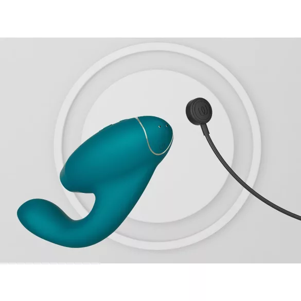 Womanizer Duo 2 - estimulador 2 en 1 punto G y clítoris - silicona verde