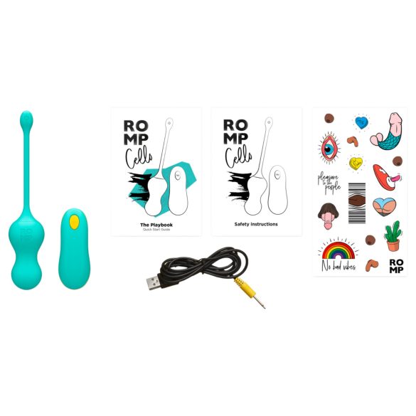 ROMP Cello - bolas chinas vibradoras con control remoto - verde