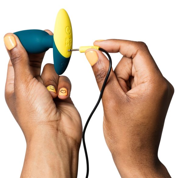 ROMP Bass - plug anal vibrador - silicona - verde