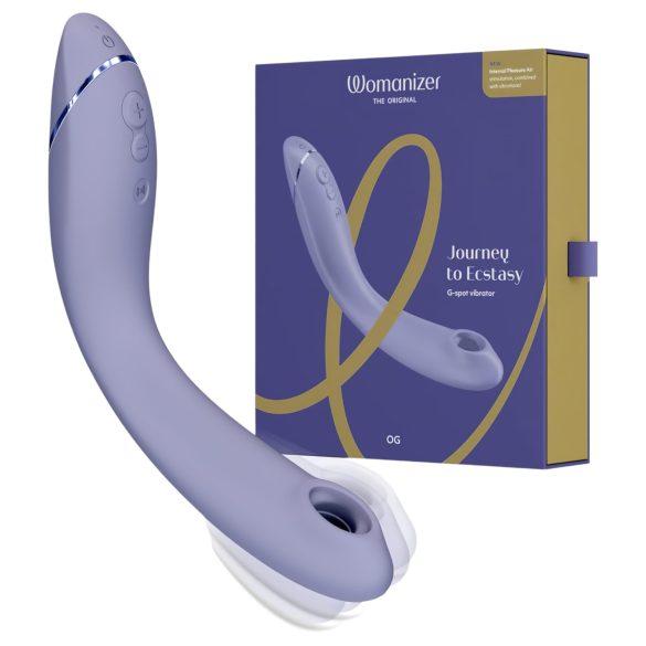 Womanizer OG - Vibrador Punto G 2en1 con Ondas de Aire Recargable (Lila)