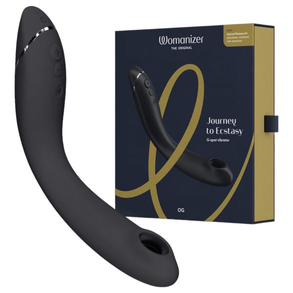 Womanizer OG - Vibrador 2 en 1 con ondas y recargable (negro)