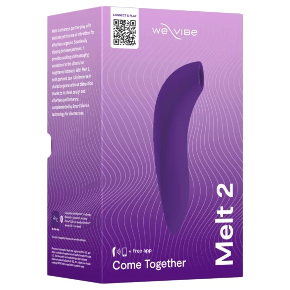 We-Vibe Melt 2 - Estimulador de clítoris por ondas de aire controlado por app (morado)