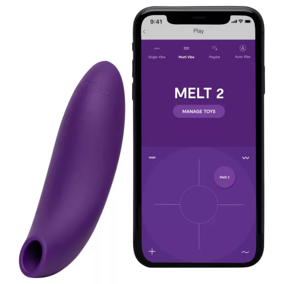 We-Vibe Melt 2 - Estimulador de clítoris por ondas de aire controlado por app (morado)