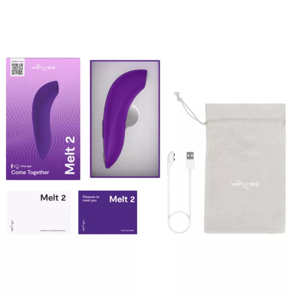 We-Vibe Melt 2 - Estimulador de clítoris por ondas de aire controlado por app (morado)
