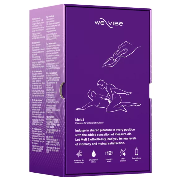 We-Vibe Melt 2 - Estimulador de clítoris por ondas de aire controlado por app (morado)