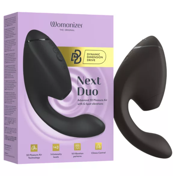 Womanizer Next Duo - vibrador 2 en 1 para punto G (negro)