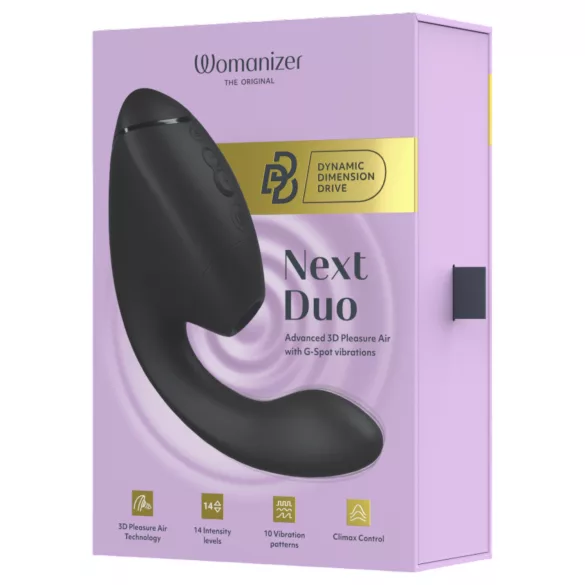 Womanizer Next Duo - vibrador 2 en 1 para punto G (negro)
