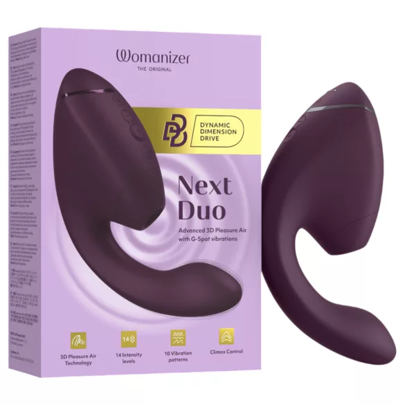Womanizer Next Duo - Vibrador 2 en 1 para el punto G (lila)