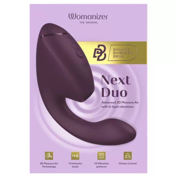 Womanizer Next Duo - Vibrador 2 en 1 para el punto G (lila)