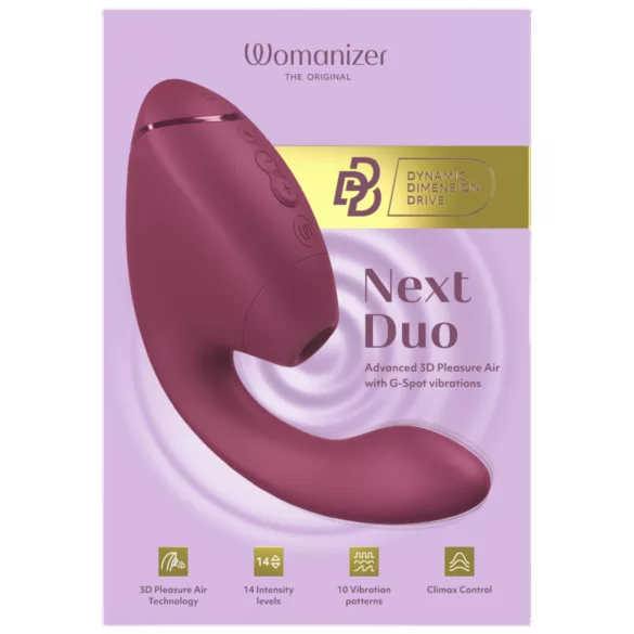 Womanizer Next Duo - Vibrador punto G 2 en 1 (rosa)