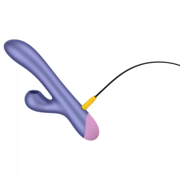 ROMP Pulse - Vibrador punto G con succión clitorial - silicona lila