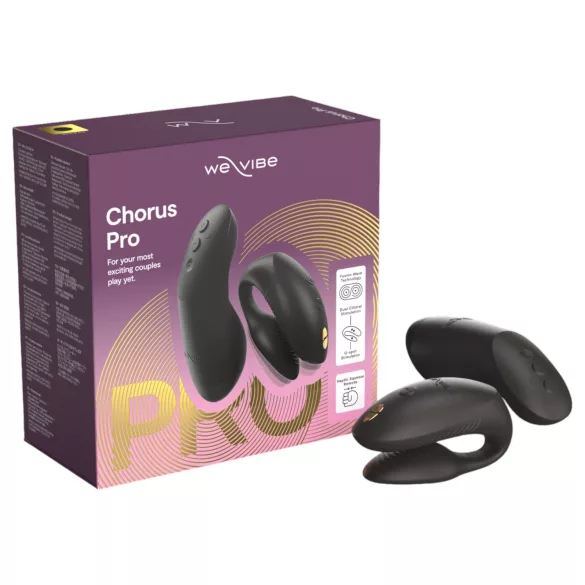 We-Vibe Chorus Pro - vibrador para parejas con control por app y mando a distancia (negro)