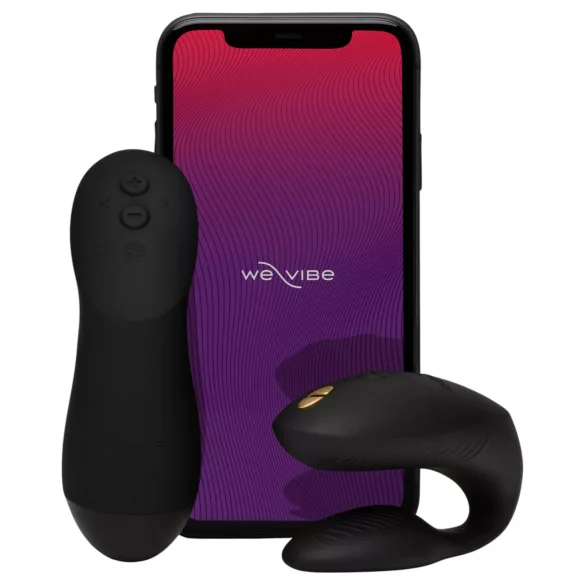 We-Vibe Chorus Pro - vibrador para parejas con control por app y mando a distancia (negro)