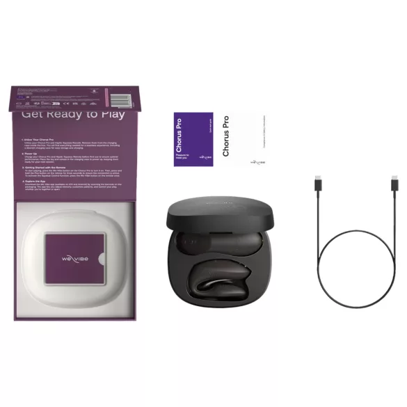 We-Vibe Chorus Pro - vibrador para parejas con control por app y mando a distancia (negro)