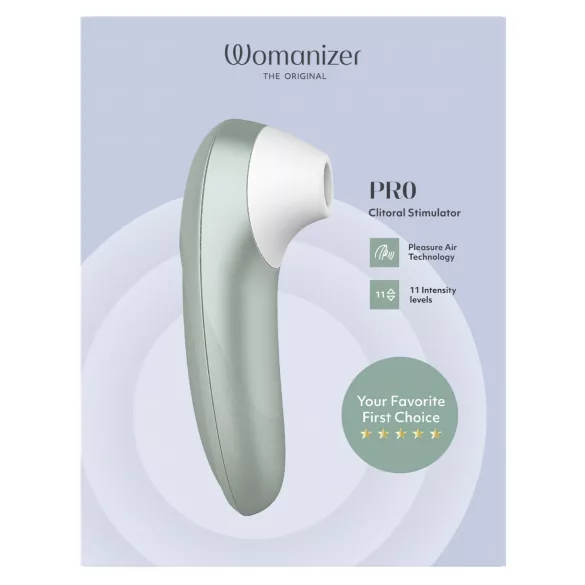 Womanizer Pro - estimulador de clítoris por ondas de aire (verde)